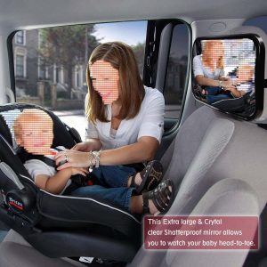 Car rear view mirror car back seat to see the baby